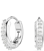 Swarovski Matrix Round Cut Hoop Earrings