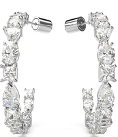 Swarovski Mesmera Mixed Cuts Crystal Hoop Earrings