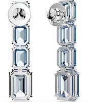 Swarovski Millenia Octagon Cut Blue Drop Earrings