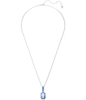 Swarovski Millenia Octagon Cut Blue Long Pendant Necklace