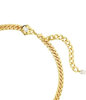 Swarovski Numina Crystal Round Cut Chain Collar Necklace