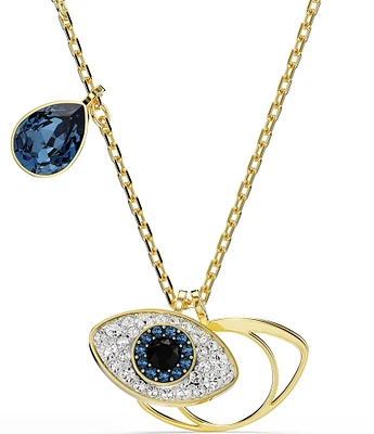 Swarovski Symbolica Crystal Evil Eye Short Pendant Necklace