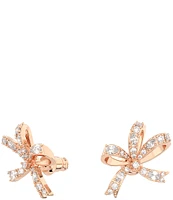 Swarovski Volta Collection Crystal Bow Stud Earrings