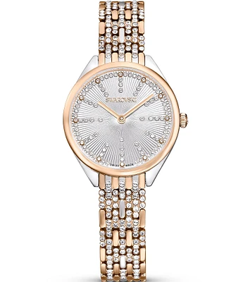 Swarovski Women's Attract Quartz Analog Two Tone Stainless Steel Bracelet Watch