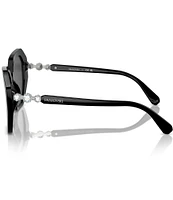 Swarovski Women's SK6017F 57mm Geometric Statement Sunglasses