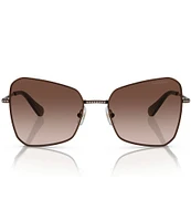 Swarovski Women's SK7008 57mm Gradient Butterfly Sunglasses