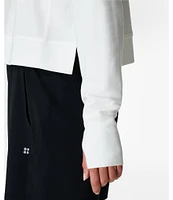 Sweaty Betty After Class Crop Crew Neck Long Sleeve Sweatshirt