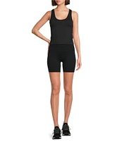 Sweaty Betty Athlete Crew Neck Sleeveless Seamless Crop Tank Top