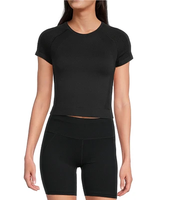 Sweaty Betty Athlete Crop Crew Neck Short Sleeve Seamless Workout T-Shirt