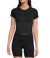 Sweaty Betty Athlete Crop Crew Neck Short Sleeve Seamless Workout T-Shirt