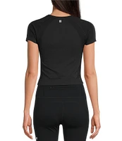 Sweaty Betty Athlete Crop Crew Neck Short Sleeve Seamless Workout T-Shirt