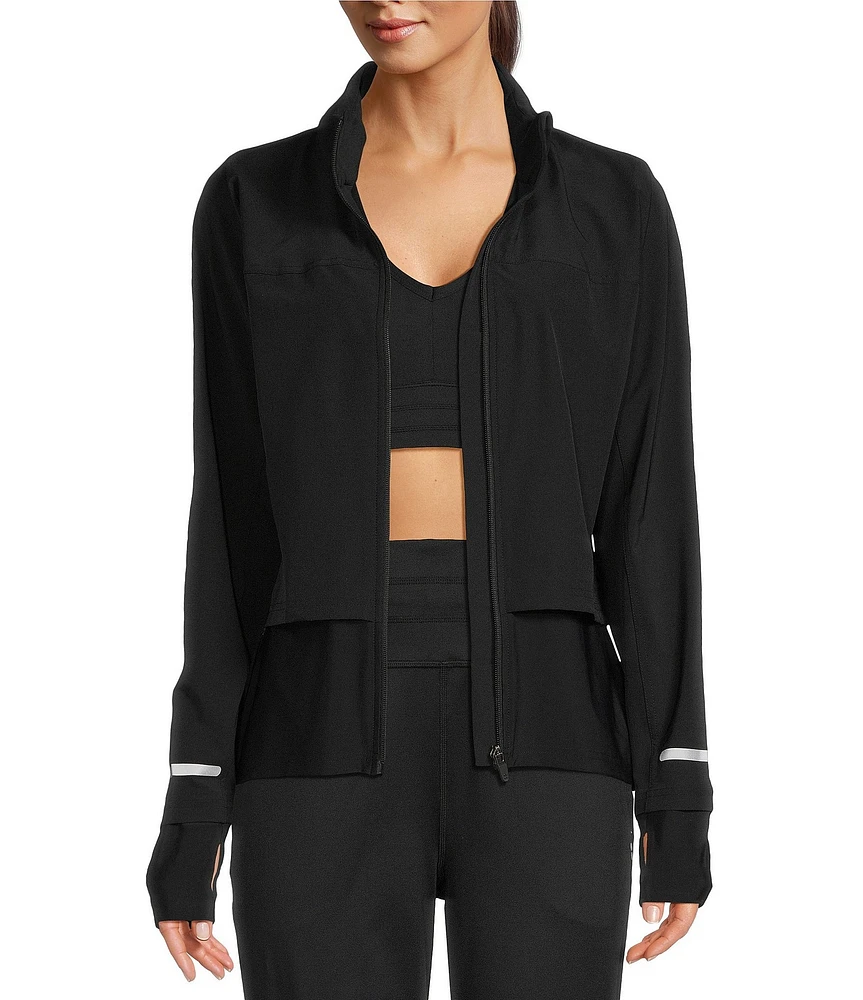 Sweaty Betty Fast Track Stand Collar Neck Long Sleeve Running Jacket