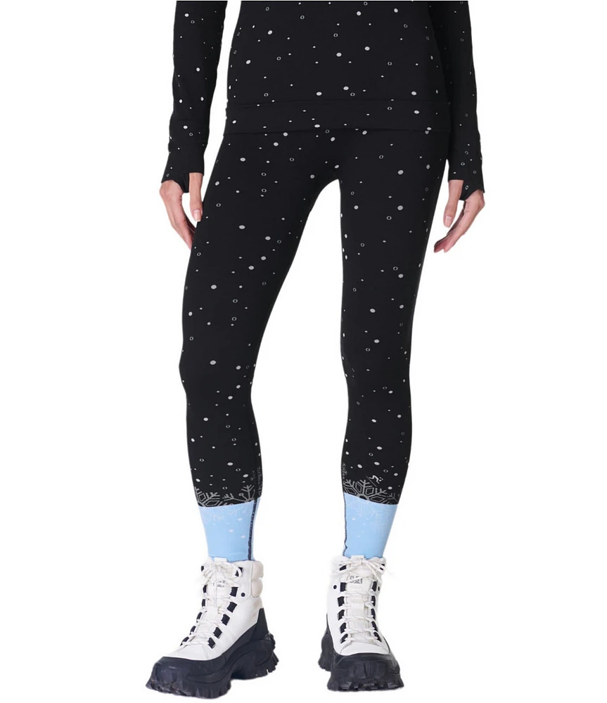 Sweaty Betty Jacquard Snowflake Base Layer Leggings