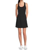 Sweaty Betty Power Workout Ribbed Knit Scoop Neck Bodycon Dress