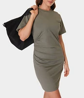 Sweaty Betty Ruched Knit Tee Dress