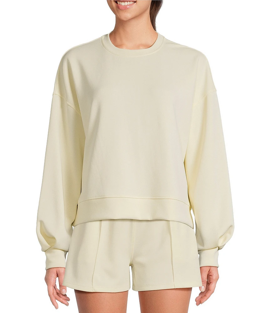 Sweaty Betty Sand Wash Cloudweight Crew Neck Long Sleeve Sweatshirt