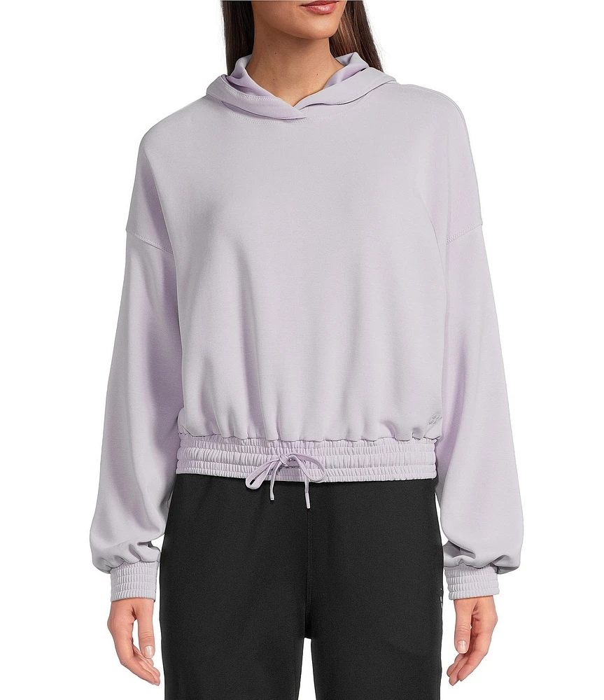 Sweaty Betty Sand Wash Cloudweight Long Sleeve Crop Hoodie