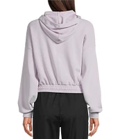Sweaty Betty Sand Wash Cloudweight Long Sleeve Crop Hoodie