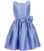Sweet Kids Big Girls 7-16 Sleeveless Satin Pleated Fit & Flare Dress