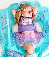Sweet Wink Little/Big Girls 2T-10 Short-Sleeve Mermaid Patch T-Shirt