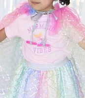 Sweet Wink Rainbow Mermaid Cape