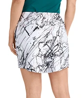 SwingDish Marble Collection Zuri Print Mesh Drape Skort