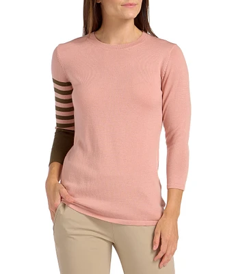 SwingDish Safari Collection Dalia Merino Wool Crew Neck Sweater