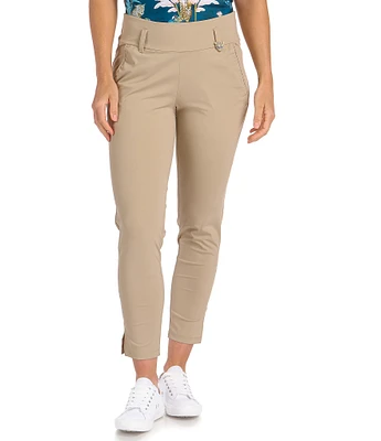 SwingDish Safari Collection Linda Pull-On Flat Front Stretch Pants