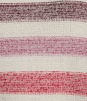 Takara Stripe Boat Neck Eyelash Sweater