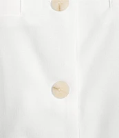 Takara Button Front Split Hem Vest