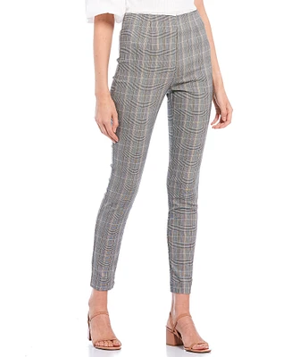 Takara High Rise Millennium Plaid Pull-On Pants