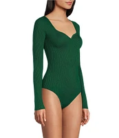 Takara Long Sleeve Directional Rib Bodysuit