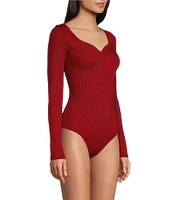 Takara Long Sleeve Directional Rib Bodysuit