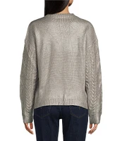 Takara Long Sleeve Foil Pullover Sweater