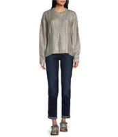 Takara Long Sleeve Foil Pullover Sweater