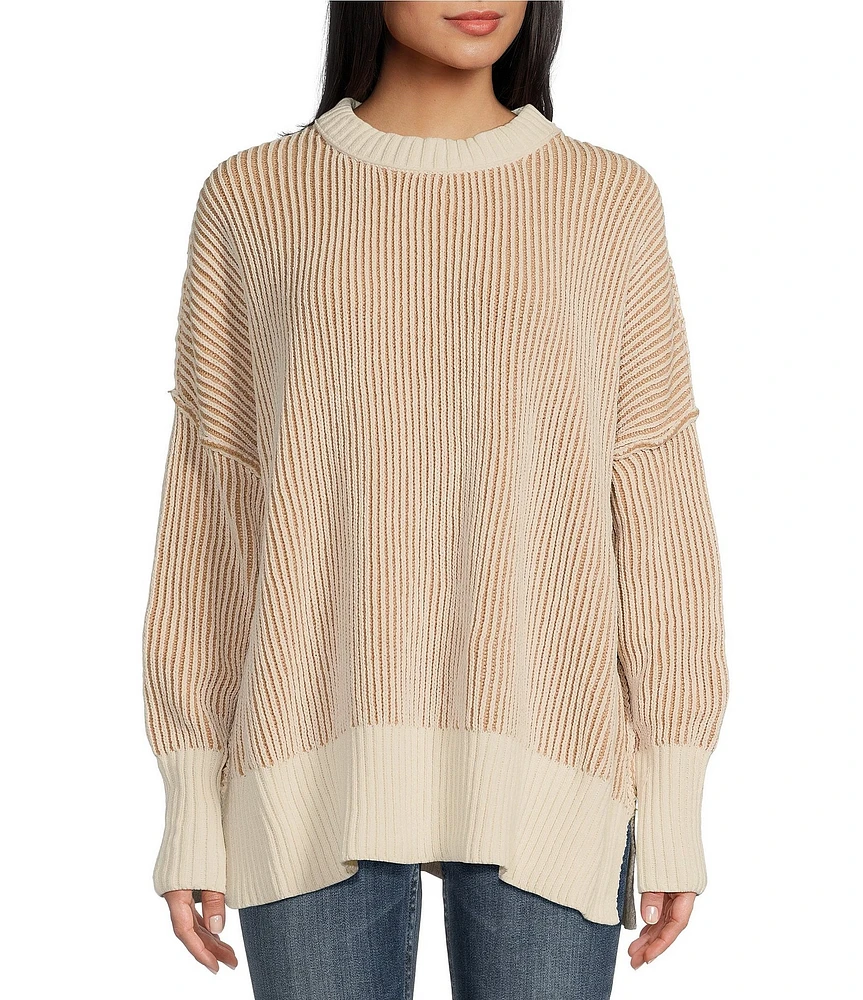 Takara Long Sleeve Oversized Pullover Sweater