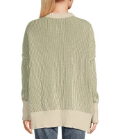 Takara Long Sleeve Oversized Pullover Sweater