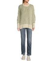 Takara Long Sleeve Oversized Pullover Sweater