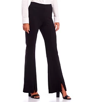 Takara Mid Rise Front-Slit Flare Pants