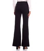 Takara Mid Rise Front-Slit Flare Pants