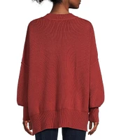 Takara Oversized Crew Neck Pullover Sweater