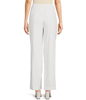 Takara Pleat-Front Wide-Leg Linen-Blend Coordinating Pants