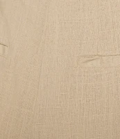 Takara Pleat-Front Wide-Leg Linen-Blend Coordinating Pants