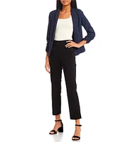 Takara Ruched Sleeve Suiting Blazer