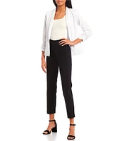 Takara Ruched Sleeve Suiting Blazer