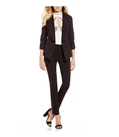 Takara Ruched Sleeve Suiting Blazer