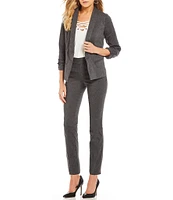 Takara Ruched-Sleeve Coordinating Suiting Blazer Jacket