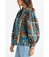 Talisman Castella Cotton Voile Patchwork Shirt