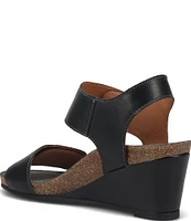 Taos Footwear Carousel 3 Leather Wedge Sandals