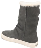 Taos Footwear Cozy Chic Suede Faux Fur Lined Platform Mid Boots